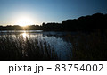 人里離れた外房の沼のひそかな日没 83754002