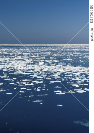 知床半島オホーツク海流氷 83756586