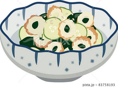 和風小鉢 ちくわとわかめときゅうりの和え物 和風小鉢 ちくわとわかめときゅうりの和え物 83758193
