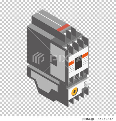 Isometric illustrations of electromagnetic switches and magnet switches Isometric illustrations of electromagnetic switches and magnet switches 83759232