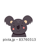 Cute koala. Vector illustration isolated on white background 83760313