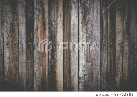 Close up of vertical old wooden texture background. 83762383