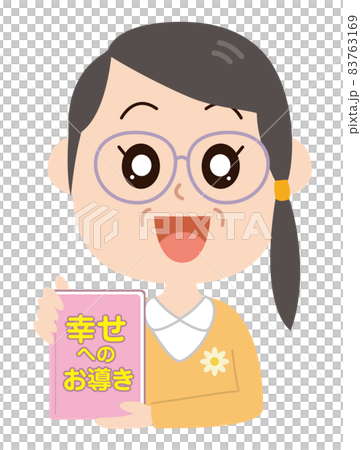 宗教勧誘する女性 宗教勧誘する女性 83763169