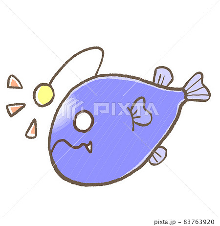 R もっとメルヘンな水族館 チョウチンアンコウ のイラスト素材 7639
