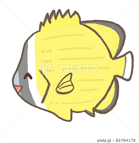 R もっとメルヘンな水族館 チョウチョウウオ のイラスト素材