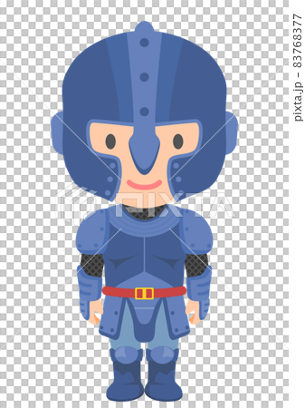 Heavy-equipped warrior game character 83768377