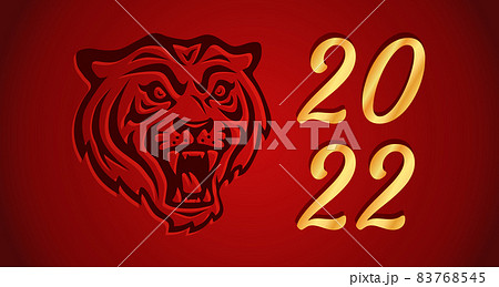 Vector poster with tiger head for Chinese new year. Vector poster with tiger head for Chinese new year. 83768545