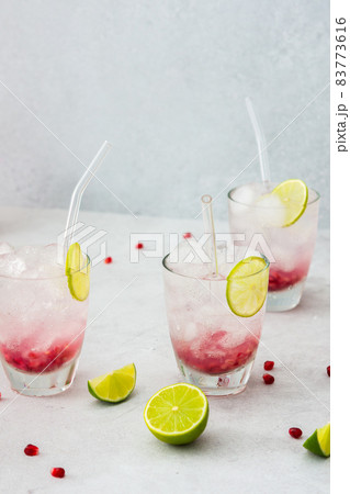 Refreshing pomegranate drink 83773616