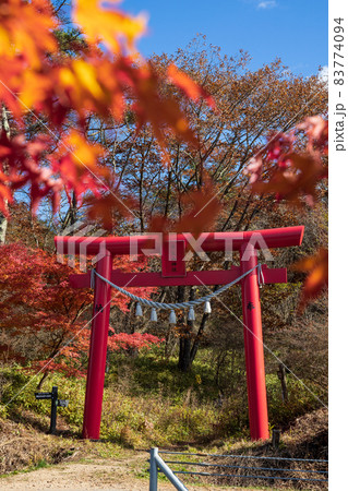 榛名山 黒髪山神社の鳥居 榛名山 黒髪山神社の鳥居 83774094