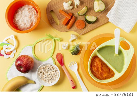 view baby food bowls2. High quality beautiful photo concept view baby food bowls2. High quality beautiful photo concept 83776131
