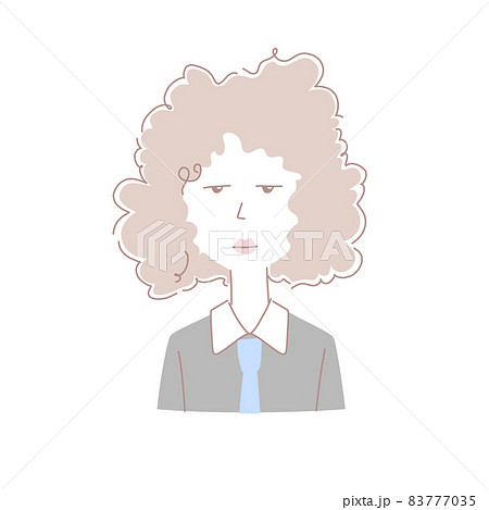 アフロヘアのおしゃれな男性のイラスト素材のイラスト素材