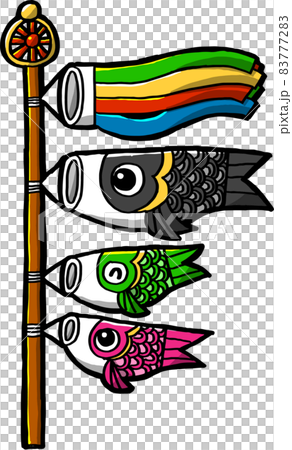 Carp streamer to decorate on Children's Day 83777283