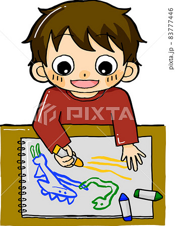 お絵描きをする子ども 83777446
