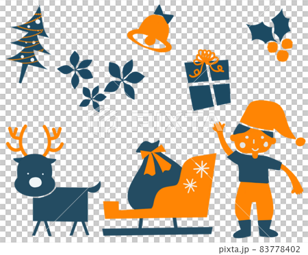 Santa and reindeer Santa and reindeer 83778402