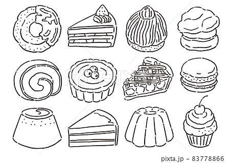 洋菓子のセット 83778866