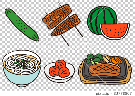 在牛的日子吃一套美味的食物 83778867