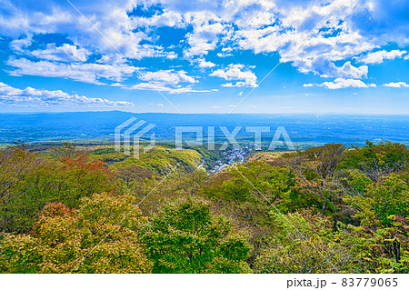 那須高原展望台から秋の関東平野を望む 83779065