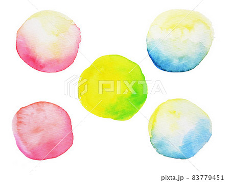 美しいにじみ水彩画素材 美しいにじみ水彩画素材 83779451