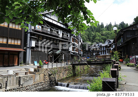 銀山温泉 大正ロマン漂うノスタルジックな町並み 銀山温泉 大正ロマン漂うノスタルジックな町並み 83779533