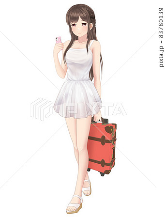 白ワンピースの少女 83780139