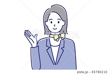 案内をするコンシェルジュ 83780210