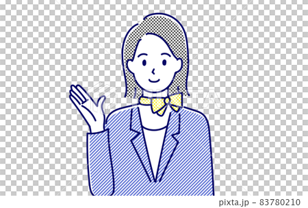 案内をするコンシェルジュ 83780210