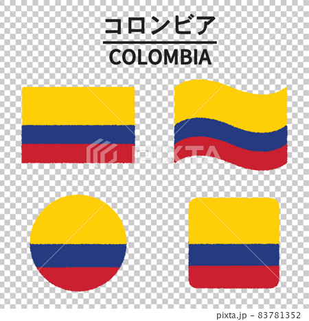 コロンビアの国旗のイラスト 83781352