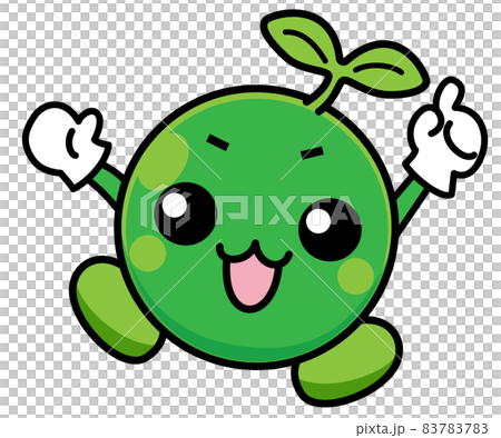 グリーン エコ 環境 キャラクター かわいい イラスト素材のイラスト素材 77