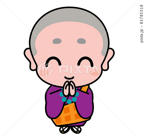 お坊さん　僧　一休さん　坊主　仏教　イラスト素材 83785318