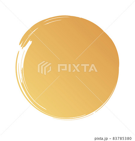 筆書き風　円の素材 83785380