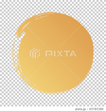 筆書き風　円の素材 83785380