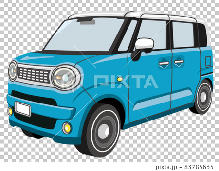 Cute retro car illustration 83785635