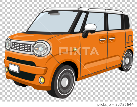 かわいいレトロな車のイラストのイラスト素材