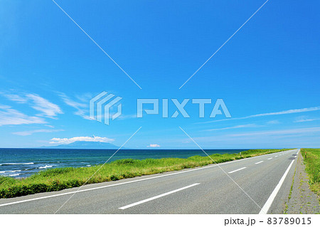 北海道　青空のオロロンライン 83789015