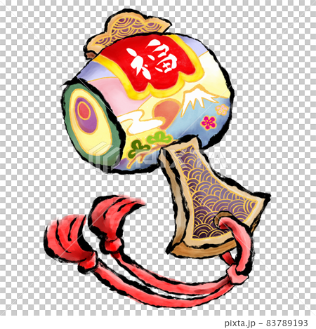 New Year's decoration launching gavel 83789193