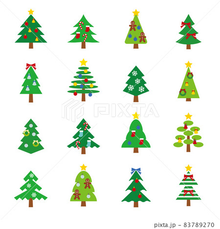 クリスマスツリー　アイコン　イラスト 83789270