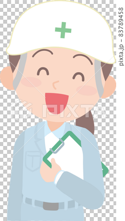 ガテン系_作業着女子_笑顔. ガテン系_作業着女子_笑顔. 83789458