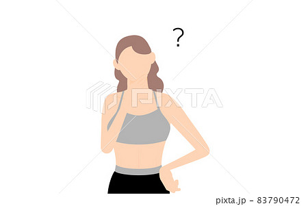 疑問を持つスポーツジムインストラクターの女性 83790472