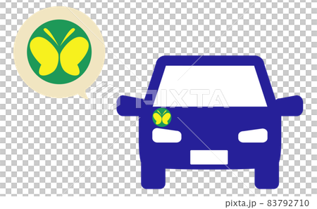 自動車と聴覚障害者標識 83792710