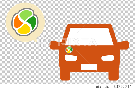 自動車と高齢運転者標識（高齢ドライバーマーク） 83792714