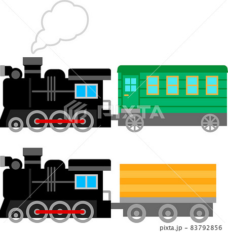 steam train engine side view