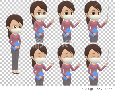 [Presentation B] Black Women Knit Ponytail Diagonal 83794872