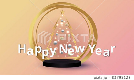 Happy New Year Elegant vector illustration for banner, flyer and greeting card. 83795123