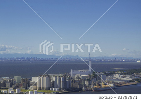 千葉県京葉工業地域と都市風景 千葉県京葉工業地域と都市風景 83797971