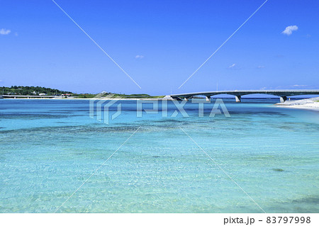 米崎ビーチ 野甫大橋 伊平屋島 米崎ビーチ 野甫大橋 伊平屋島 83797998