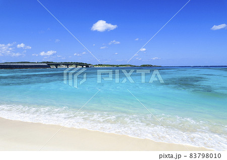 米崎ビーチ 野甫大橋 伊平屋島 米崎ビーチ 野甫大橋 伊平屋島 83798010