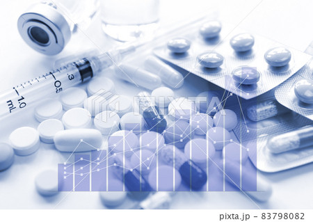 医療イメージ 医薬品とグラフ 医療イメージ 医薬品とグラフ 83798082
