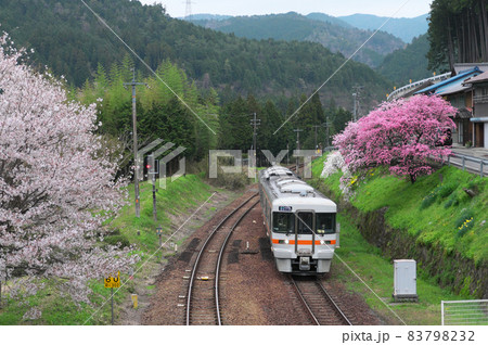 高山本線 飛騨金山-下油井間を行く普通列車 高山本線 飛騨金山-下油井間を行く普通列車 83798232