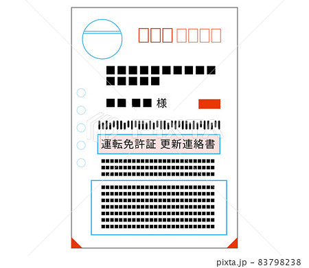 Driver S License Renewal Notification Postcard Stock Illustration 7938