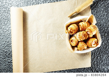 sausages in bread 83804264